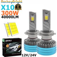 X10 300W 30000LM H7 Led Car Headlight CANBUS H1 H4 H11 Fog Light 9005 9006 HB3 X10 Car Headlight Kit 6000K 12V-24V