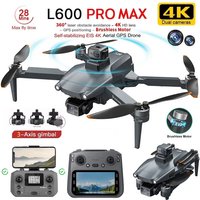 Nowy dron L600 Pro MAX 4K z profesjonalną kamerą 8K HD, 3-osiowym gimballem, GPS, funkcją unikania przeszkód, 5G WIFI FPV, quadcopter RC, zabawka.