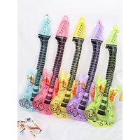 1pc/5pcs rock guitar shaped foil balloons, suitable for disco parties, birthdays, music themed events, shower celebrations