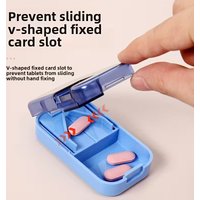  Precision Pill Cutter Tool | Safe & Easy-to-Use Medication Splitter for Accurate Dosage | Portable Design