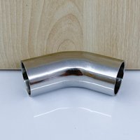 Automobile Exhaust19/25/38/51/63/76Mm Pipe Outer Diameter Butt Welding 45 Degree Elbow 304 Stainless Steel Sanitary Pipe Fitting