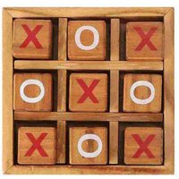 Classic Tic Tac Toe Strategic Board Game Night Family Party Travel Fun Wooden Educatinal Toys Kids & Adults Logic Challenges