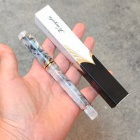Brand Kaigelu 316 Fountain Pen, White Barrel High-Quality Acrylic Material, Adult Writing Stationery, EF.F/M 0.7mm Nib, Cleara