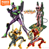 BLOKEES Neon Genesis Evangelion Building Blocks EVA08 Toy Model Desktop Figurines Assembled Ornaments Children's Holiday Gifts