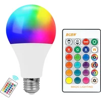 16 Color E27 RGB LED Light Bulb with Remote Control For Room Graden Party Smart Bulb Lamp Dimmer Red Green Blue White Light Bulb