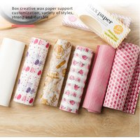 50Pcs Colorful Patterned Greaseproof Paper Food Basket Liners Wax Paper For Baking Sandwiches Hamburgers Snack Basket Liners