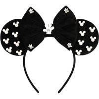 Minnie Mouse Ears Headband Women Girls Bow Headband Pearl Mickey Mouse Ears Hairband Halloween Party Cosplay Costume Accessories