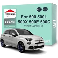 LED Interior Light Bulb Kit For Fiat 500 500L 500X 500E 500C 2007-2016 2017 2018 Canbus Dome Trunk Indoor Lamp Car Accessories