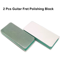 Miwayer 2/4Pcs Double Side Guitar Fret Polishing Block 1000 Grit Sanding Block for Guitar Maintenance