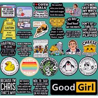 I love goth girl Quotations Enamel Pin Lapel Pins for Clothes Backpacks Cartoon Duck Cheese Badges Brooch Jewelry Gifts Friends