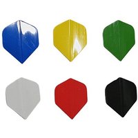 6Pcs Solid Leaf Dart Feather Accessories Wings PET High Quality 6 Sets Flights In 6 Colours Accessories for Tip Darts Games
