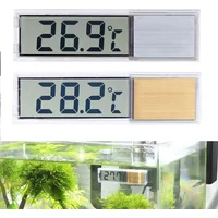 Electronic Fish Tank Temperature Waterproof Aquarium Thermometer 3D Digital LCD Fish Turtle Temp Aquarium Control Accessories
