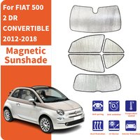 Custom Car Window Sunshade Anti-UV Car Sun Window Visors Sunshade Covers customization For FIAT 500 2 DR CONVERTIBLE 2012-2018