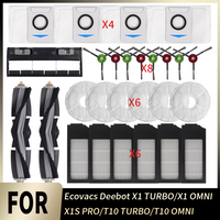 For Ecovacs Deebot X1 TURBO/X1 OMNI/ X1S PRO/T10 TURBO/T10 OMNI Mop Cloth Filter Dust Bag Main Side Brush Vacuum Replacement