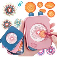 Magic Spirograph Drawing Toys Painting Template Multi-function Accessories Geometric Ruler Drafting Tools Storage Set Kids Toys