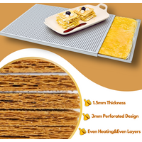 Puff Pastry Baking Tray Mille Feuille Rectangular Pastry molds Baking Pan Perforated Baking Pan Dish Oven Tray Bread With Hole
