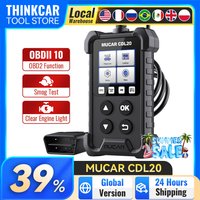MUCAR CDL20 2024 OBD2 Scanner Full System Scan Tool Check Engine Light Diagnostic Tools Smog Test Automotive Code Reader