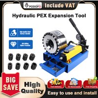Podofo Hydraulic Hose Crimping Machine Manual Crimping Tool 2000KN High Pressure Oil Pipe Explosion-proof Pipe Brake with 10/12/14/16/19/23/27/31Mm Molds Brake Hose Explosion-Proof Tool Cables Oil