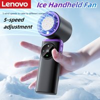 Lenovo Refrigeration Handheld Small Fan USB Charging High Wind Portable Fan Office Desktop Handheld Fan Company Gift 2026