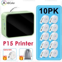 P15 Kabelloser Bluetooth-Thermoetikettendrucker, tragbarer Mini-Etikettendrucker für selbstklebende Etiketten, schnelles Drucken, ähnlich wie Marklife