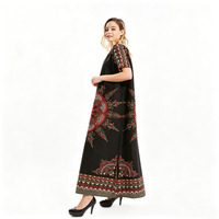 100% Pure Cotton Short Sleeve Maxi Dress 132cm Length Soft Breathable Loose Casual Summer Beach Home Wear Long Dress For Women