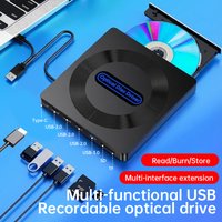 USB 3.0 Typ C externes optisches Laufwerk CD DVD RW Super Drive für Laptop Notebook – DVD-Schreiber- und Brennerfunktion