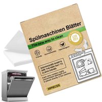 30pcs Eco-Friendly Dishwasher Detergent Sheets Natural Cleaning Strips Alternative To Gel Pods Tablets For universal Machines
