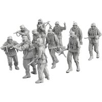 11Pcs 1:72 Scale German Soldier Models Kit for Game Modeling Enthusiast Gift Soldier Figure Models 2.4cm Unpainted