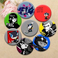 Amamiya Ren,Morgana,Sakamoto Ryuji Brooches Fashion Cartoon Badge Anne Takamaki,Niijima Makoto,Sakura Futaba Pins Bag Accessorys