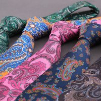 Men's Super Soft Silk Touch Ties Floral Paisley 8cm Necktie For Men Wedding Business Gravata Novelty Printing Neck Ties