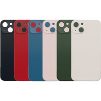 For Apple iPhone13 Back Battery Back Door Glass Panel Rear NO Lens Big Hole Housing Case Replacement