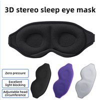 3D stereoscopic eye mask, new light blocking and breathable eye mask, traveler's nose support sleep eye mask