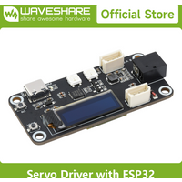 Waveshare ESP32 Servo Driver Expansion Board, Built-In WiFi and Bluetooth, Dedicated Driver Board Designed For Serial Bus Servos