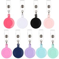 Fashion 360° Rotation Retractable Badge Reel Nurse Display ID Name Card Badge Holder