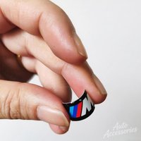 For BMW M Performance Soft Adhesive 4pcs 16/17/18/19mm Car Steering Wheel Decor Sticker Center Hub Cap Emblem DIY Ornament Decal