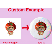 DIY Badges With Laser Badges Button Round Creative Customize Design Pin Brooch Badge Bag Decor Fans Collect Friends Gifts