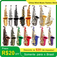 SLADE Student Alto Saxophone E Flat Beginner Saxophone Complete Set with Case Mouthpiece Strap Reed Various Colours Available