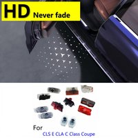 HD For Mercedes Benz CLS E CLA C Class W205 W206 W203 W204 W213 200 E300 Amg Coupe C205 Accsesories Car LED Door Projector Light