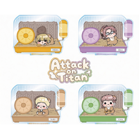 Attack on Titan Hamster Q-version Levi Ackerman Mikasa Ackerman 15CM Cute Anime Acrylic Stand keychain Desk Decor Collect gifts