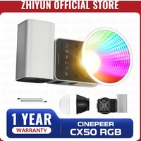 ZHIYUN Official CINEPEER CX50 RGB Video Light Full Color 2700K-6500K Portable Camera Light App Control for studio Live Lighting