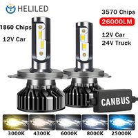Phare LED H7 110W 6000K 9005 HB3 HB4 9006 H1 H3 H8 H9 H11 880 881 H27 ampoule Canbus EMC LED H4 phare de voiture LED pour camion 24V