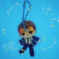 Detroit Become Human Anime Keychain Q Version Acrylic Key Chain Man Cute Key Ring Women Bag Ornament Accessories Friend Gift