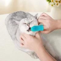 2/5Pcs Dog Toothbrush , Super Soft Nontoxic Silicone Dog Finger Toothbrush, Dog Cat Puppy Toothbrush for Teeth Cleaning