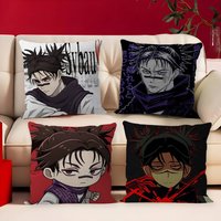 Choso Jujutsu Kaisen Anime Maple Design Cushion Cover Happy Autumn Harvest decor Holiday Decorati Pillow Cover