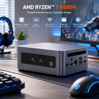 Eglobal AMD Ryzen 7 5800H, 8 Core 16 Thread, Dual M.2 NVMe, 16GB DDR4, 4K HDMI, Windows 11, Gaming Office Desktop Mini PC
