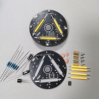 Electronic DIY Engineering Kit Touch Stepless Dimming Kit Electronic Soldering Skills Practice DIY Hobbyist Holiday Gift