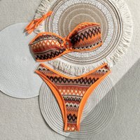 Women's Striped Bikini String Summer 2026 Beach String Triangle Thong Bathing Suit Bikini Sets Swimsuit