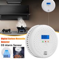 Carbon Monoxide Detector CO Warning Alarm Battery Powered Carbon Monoxide Sensor Portable Digital CO Detector for Outdoor Travel
