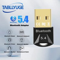 Bluetooth Adapter for PC USB Bluetooth 5.4/5.3/5.1/5.0 Adapter for Speaker Mouse Keyboard Wireless Dongle Transmitter Receiver