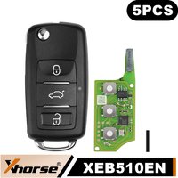 Xhorse XEB510EN For Volkswagen B5 Type Super Remote with XT27B Super Chip 5pcs/lot